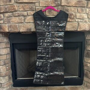 NEW! Black Hanging Jewelry Organizer. Front 13 Rows, (3 Pockets), Back 24 Velcro